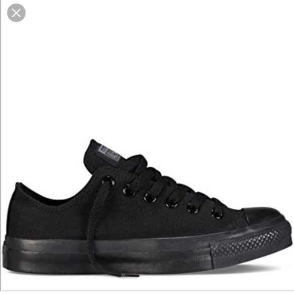 plain black converse